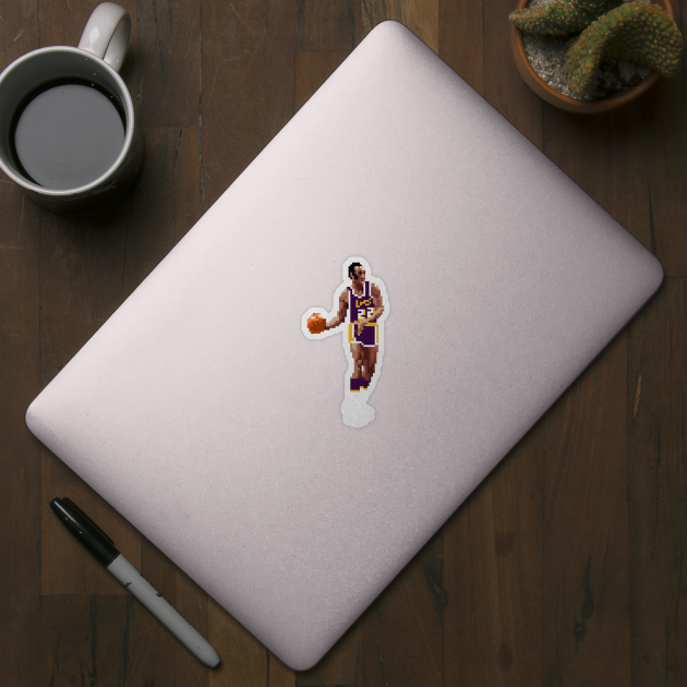 Elgin Baylor Pixel Dribble by qiangdade